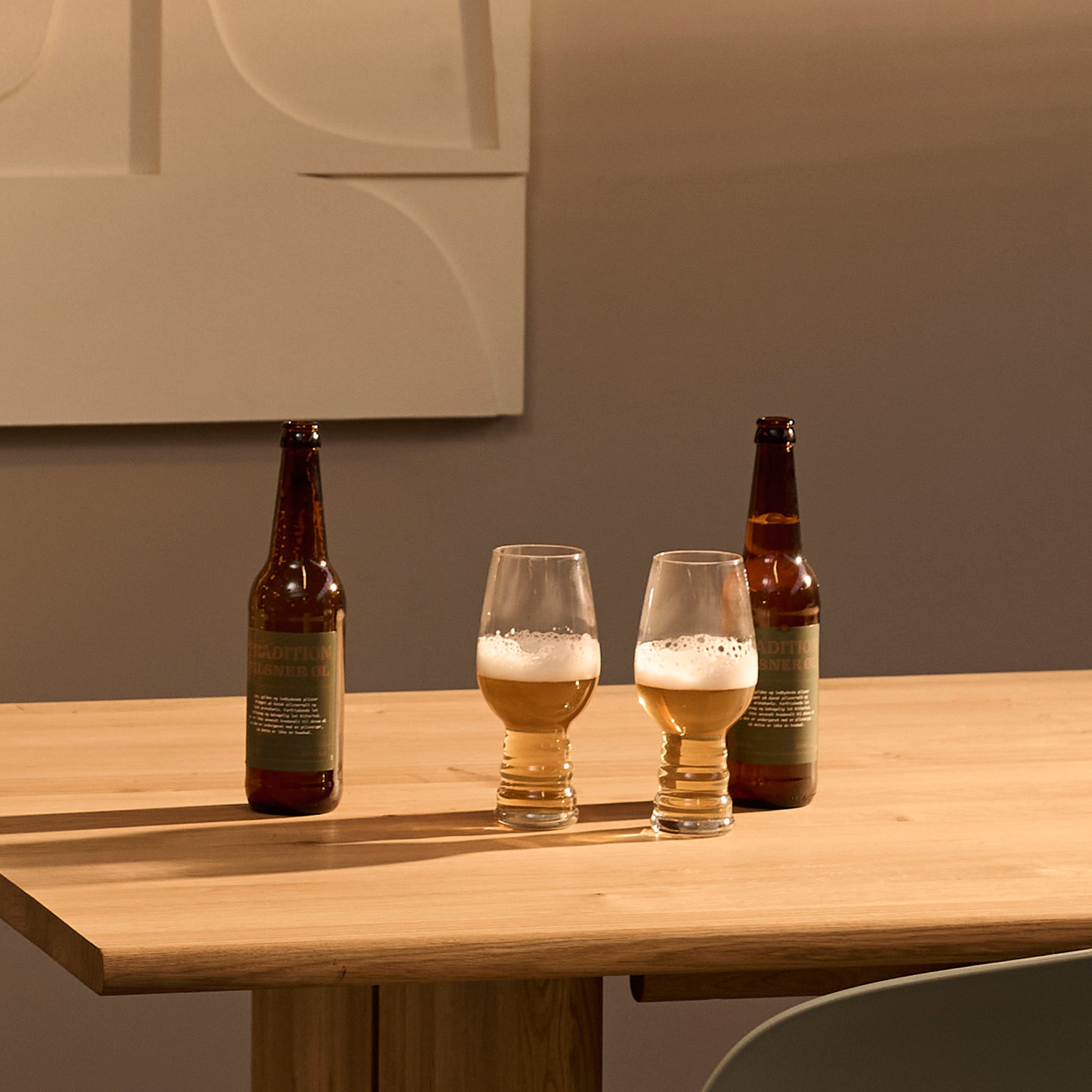 Ølglas H19 cm, 2 stk